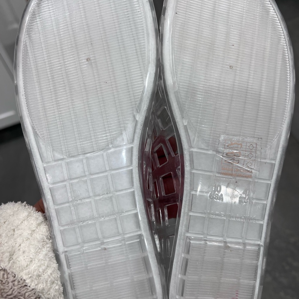 Clear Geometric Slip-On Shoes - Picture 5 of 6